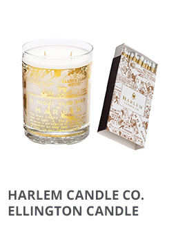 Harlem Candle Co. 22K Gold Luxury Candle and Match Set