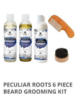 Peculiar Roots 6 Piece Beard Grooming Kit